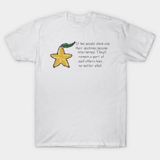 Kingdom Hearts Paopu Fruit Quote Cross Stitch T-Shirt